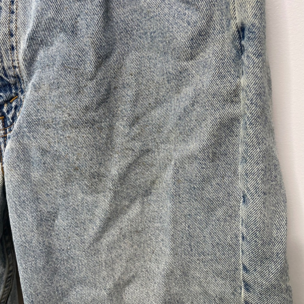 Vintage 90s Levis 550 Orange Tab Denim Shorts Baggy Thrashed 34 Jorts Skate Work - Picture 4 of 13